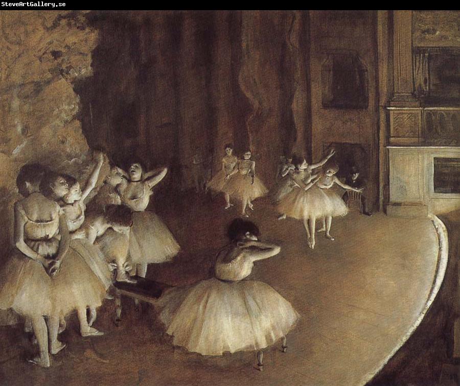 Edgar Degas Rehearsal on the stage